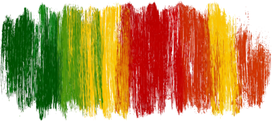 Vibrant crayon stroke texture. colorful green, yellow, red drawing