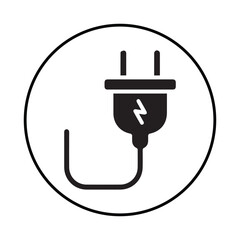 power outlet silhouette icon illustration Design power outlet silhouette