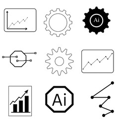 set of icons Ai