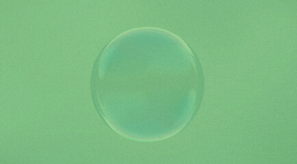 A circular patch of slightly discolored green grass, suggesting a recent repair or different grass type, creating a subtle contrast in texture and hue