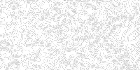 Topographic contour map. similar cartography illustration. map, pattern, texture, line, background.  Design illustration for wall art, fabric, packaging, web, banner, wallpaper.