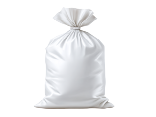 white plastic rice bag, transparent background png element vector illustration in white color on a white backgroun