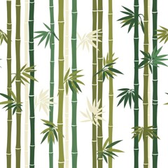 Fototapeta premium Seamless Bamboo Pattern Design