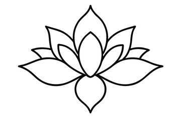 flower pattern vector line art flower silhouette