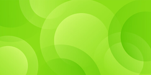 Green Abstract Circle Background. overlapping green circular shapes and gradient tones.