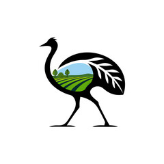 Obraz premium Turkey bird silhouette vector illustration icon and logo type icon on white background.