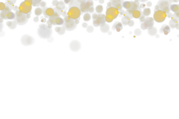 Party abstract background with glittering bokeh, glowing lights, and shimmering effects. Glamorous gold and silver sparkles create a magical, retro night atmosphere.