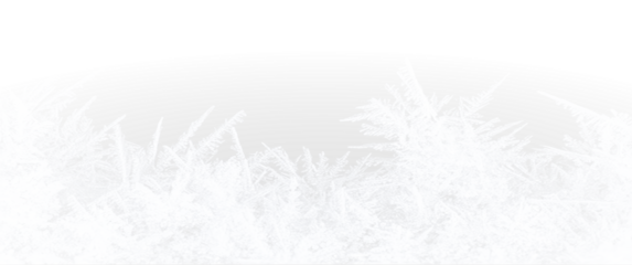 Winter crystal frame with shiny frozen snow and festive sparkle effect