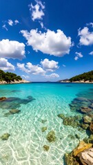 Obraz premium Clear, turquoise water, sunny day