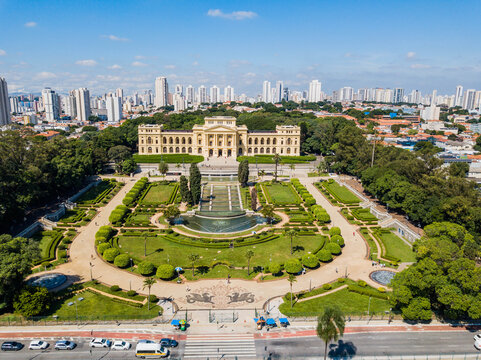 Aerial view of Parque Independ&ecirc;ncia e Museu do Ipiranga, S&atilde;o Paulo