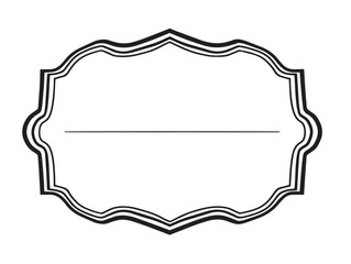 Sophisticated certificate border in minimal decorative line art