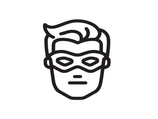 Clean comic frame icon for creative cartoon design