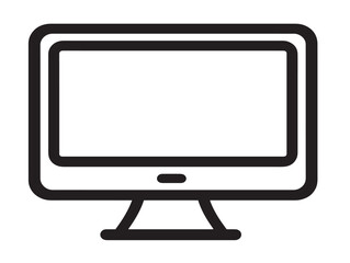 Elegant desktop device illustration in contemporary vector design