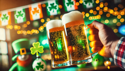 Macro Shot of Beer Droplets and Foam in Mid-Air During Celebration