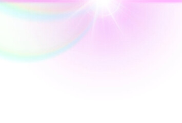 Neon special flares overlay effect png, sun flares and sun rays, camera lens flare effect, light leaks glowing photo overalay effect, transparent background 