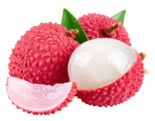 lychee isolated on white background