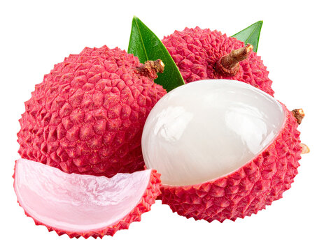 lychee isolated on white background