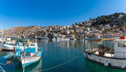 Obraz premium Ano Symi in Symi Island
