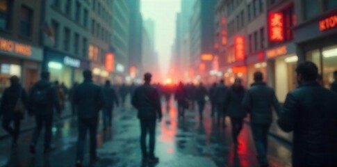 Blurred Retro Photo Chaotic Scene of Missed Opportunity, Disappointment and Defeat