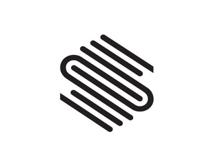 Modern event calendar icon in minimalist vector illustration