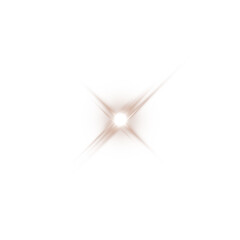 Shiny Chocolate Brown Star Light Flare. Chocolate Brown Glow Sparkle Effect for Magic Design Elements