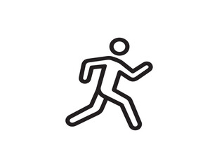 Active workout gym movement symbol in clean vector style