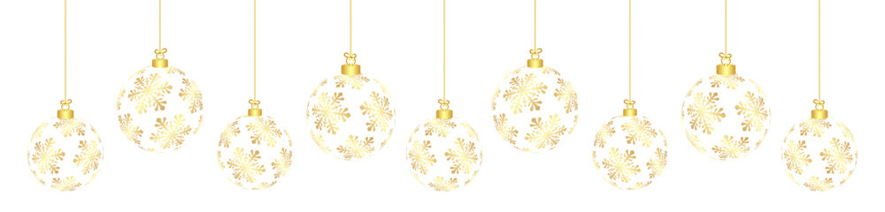 Hanging golden snowflakes  © Friz