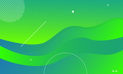 Abstract green fluid background. Vector illustration