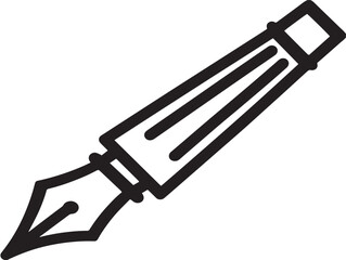 Clean inkwell illustration with smooth vector linework