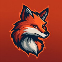 Crafty Fox Mascot: Vibrant Esport Logo Representation for Gaming Adventure