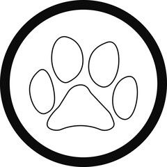 illustration of a silhouette of a black cat lag.