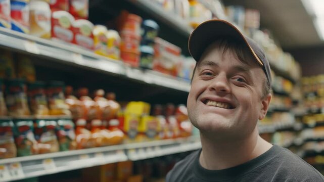 Friendly employee with missing teeth smiling for the camera.