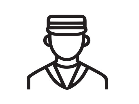 Modern hiring job symbol in sleek vector outline