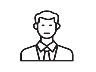 Clean professional job listing icon in modern line art
