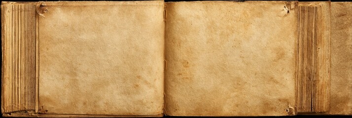 Vintage Yellowed Photo Album: A Grunge Background for Empty Memories and Nostalgic Pages