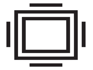 Clean modular grid layout illustration in sleek minimal style