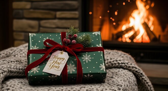 Smiling young child holds a sparkling sparkler, face illuminated by its light, with colorful bokeh lights in the festive background.