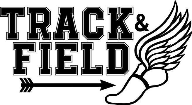 Track .Track and Field Sport. CC XC Cross Country. Vector logo illustration silhouette clipart. Digital Download.