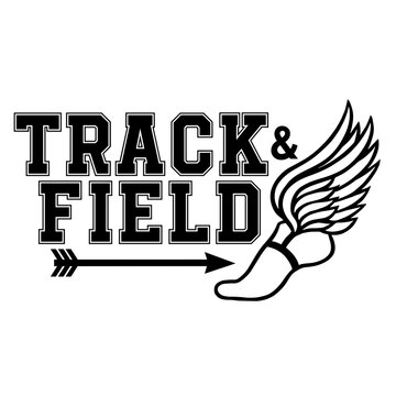 Track .Track and Field Sport. CC XC Cross Country. Vector logo illustration silhouette clipart. Digital Download.