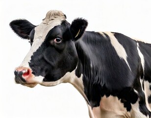 The cows stand on a completely separate white background.