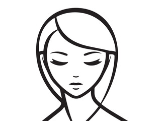 Stylish makeup palette drawing in elegant minimalist 2D artwork