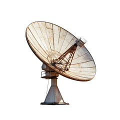 Giant Satellite Dish Pointed Skyward Symbol