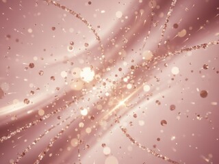 A dreamy pink sparkle background, glowing with radiant rose-gold and blush tones