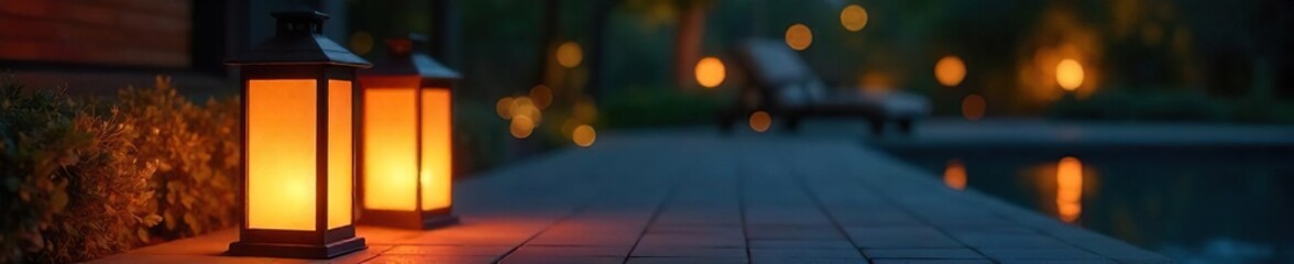 Stylish Modern Lantern Ambient Lighting for Interior & Exterior Design, Enhancing Mood and Atmosphere in Any Space