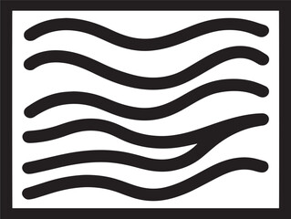 Fototapeta premium Sand icon 2D vector line art in a clean minimalist illustration black