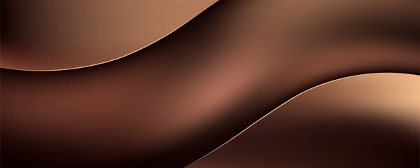 Abstract Brown Wave Design Background. eps 10 © Khanaya