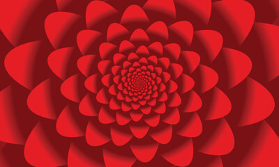 Luxury abstract red color flower background design