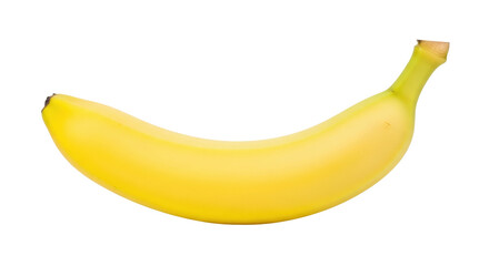 Isolated Fresh ripe yellow banana, healthy tropical fruit, nutritious energy snack item