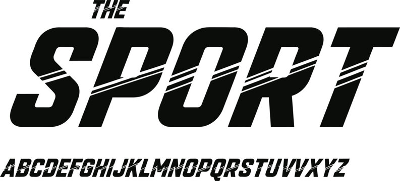 modern sport font vector for branding posters and athletic designs that convey energy and strength