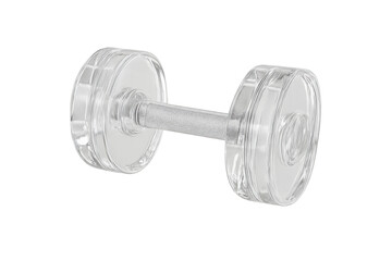 Obraz premium Glass dumbbell for fitness strength training